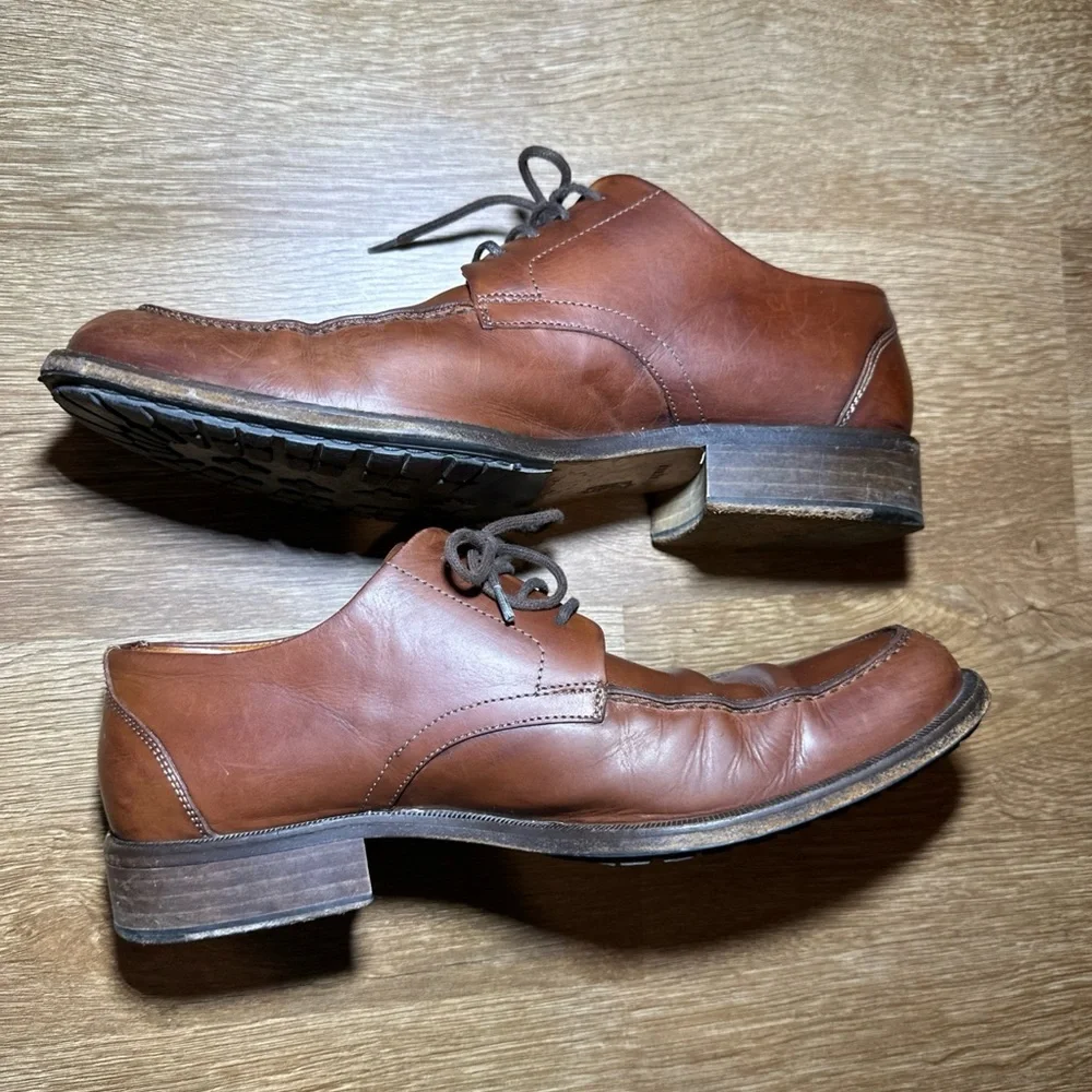 Martin Dingman Mens 9M Brown Leather Oxford Dress‎ Shoes Lace Up Business